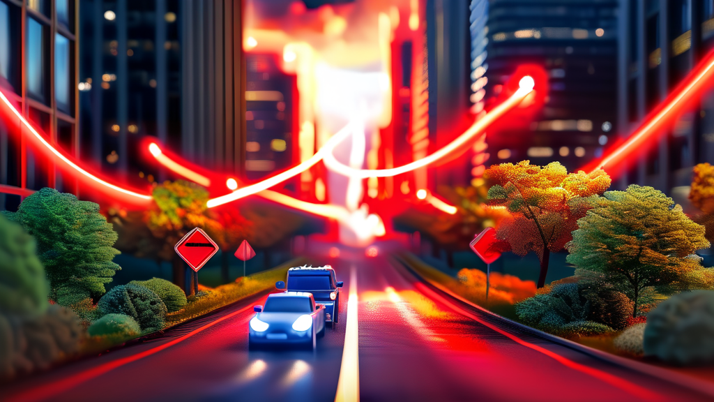 롯데카드의 재무 건전성, 심각한 적신호 (realistic 스타일)