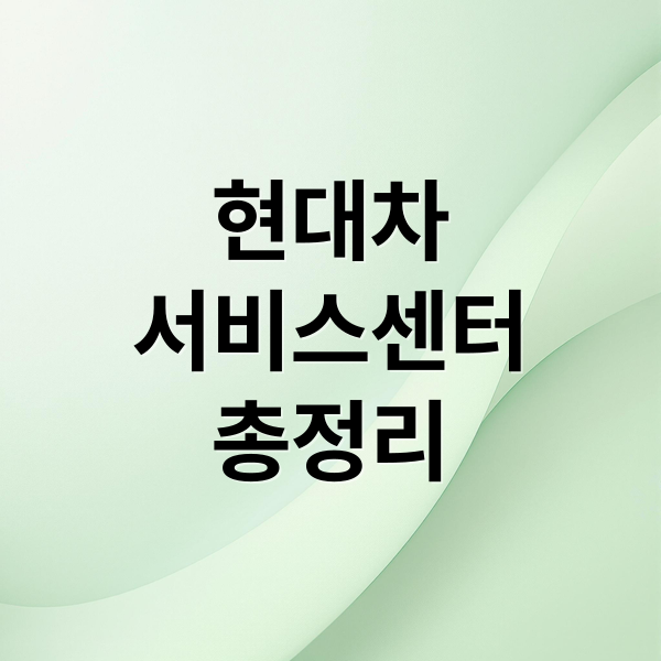 현대차
서비스센터
총정리 (현대자동차 서비스센터)