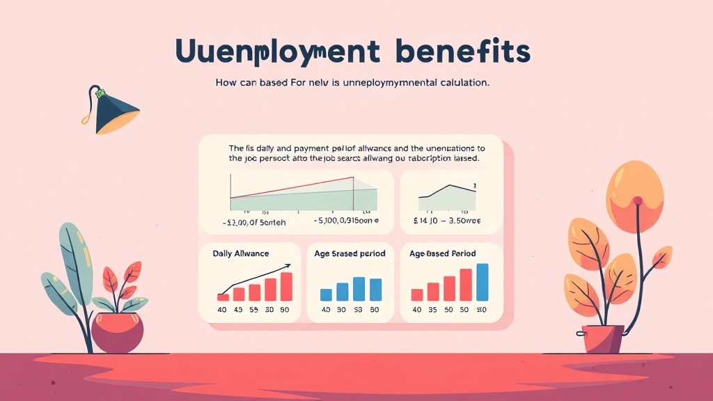 실업급여, 얼마나 받을 수 있을까? (cartoon 스타일)