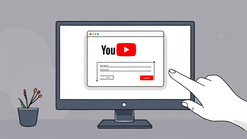 PC에서 유튜브 프리미엄 해지 (illustration 스타일)