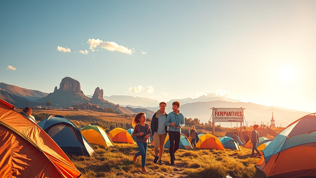 캠핑을 더 특별하게: 주변 관광지 (realistic 스타일)