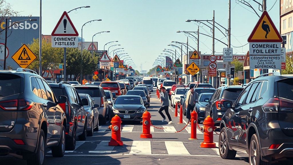 불법주차 신고 기준 (realistic 스타일)