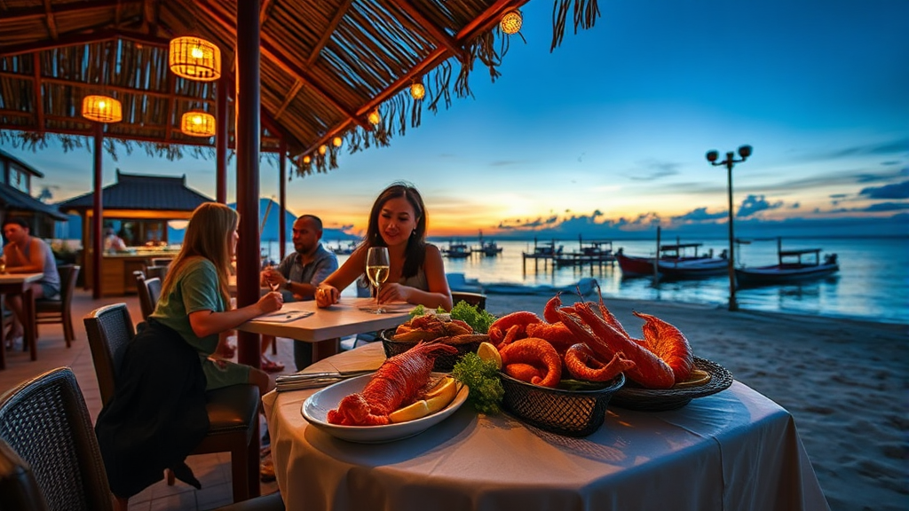 푸꾸옥 맛집 탐방: 해산물 & 현지 음식 (realistic 스타일)