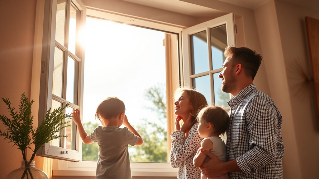 환기 시간 & 횟수 (realistic 스타일)