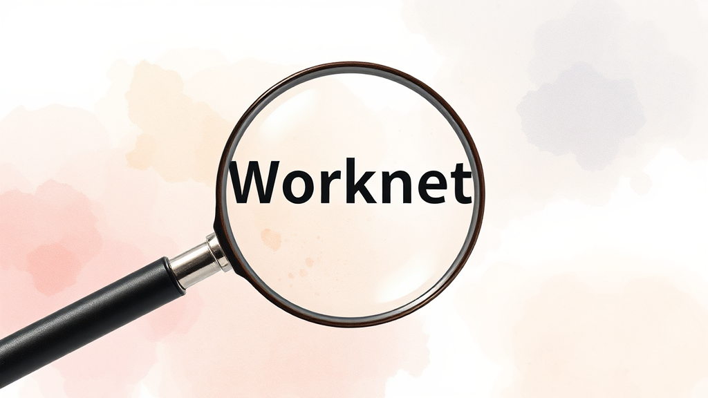 워크넷 활용 시 주의사항 (watercolor 스타일)