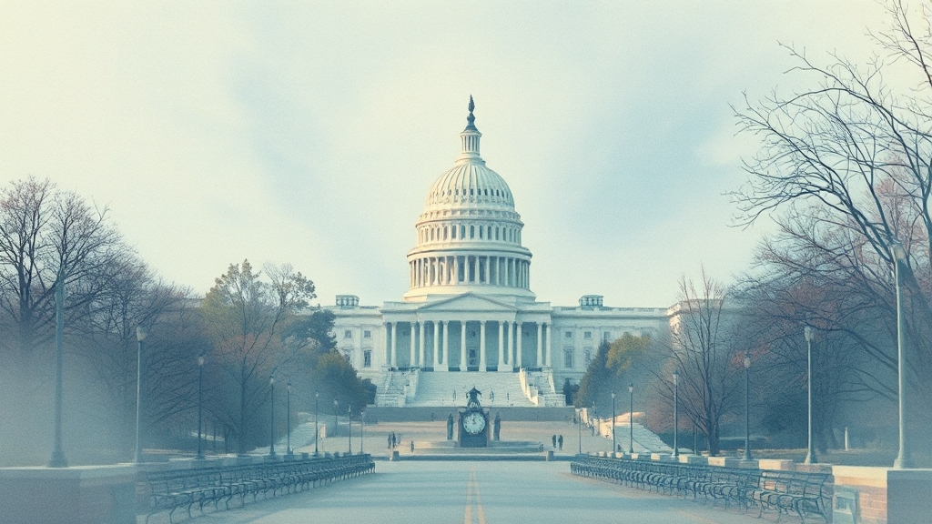 미국 셧다운: 정의와 배경 (watercolor 스타일)