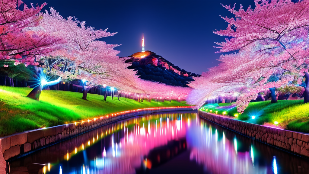 대구 벚꽃 명소 BEST 5 (realistic 스타일)
