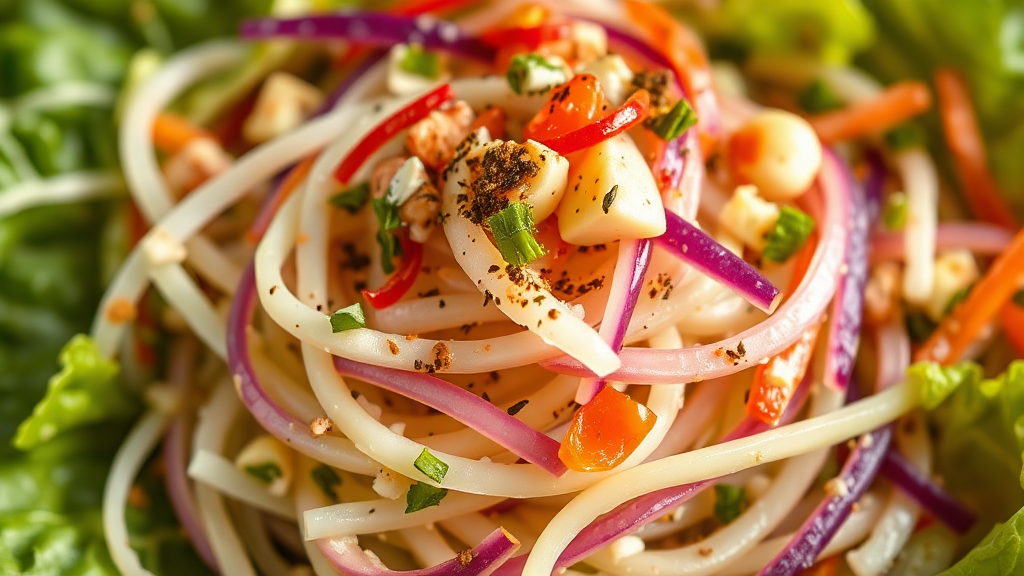 아삭함이 살아있는 봄동 겉절이 만들기 (realistic 스타일)