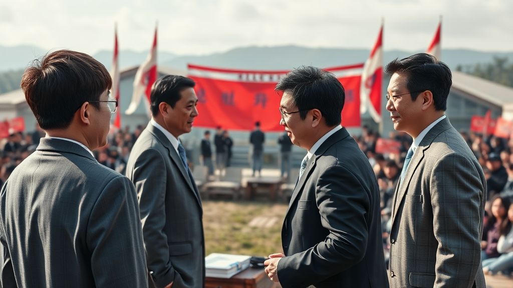 국내 정치권 지각 변동: 총선 판세와 주요 인물 행보 (realistic 스타일)