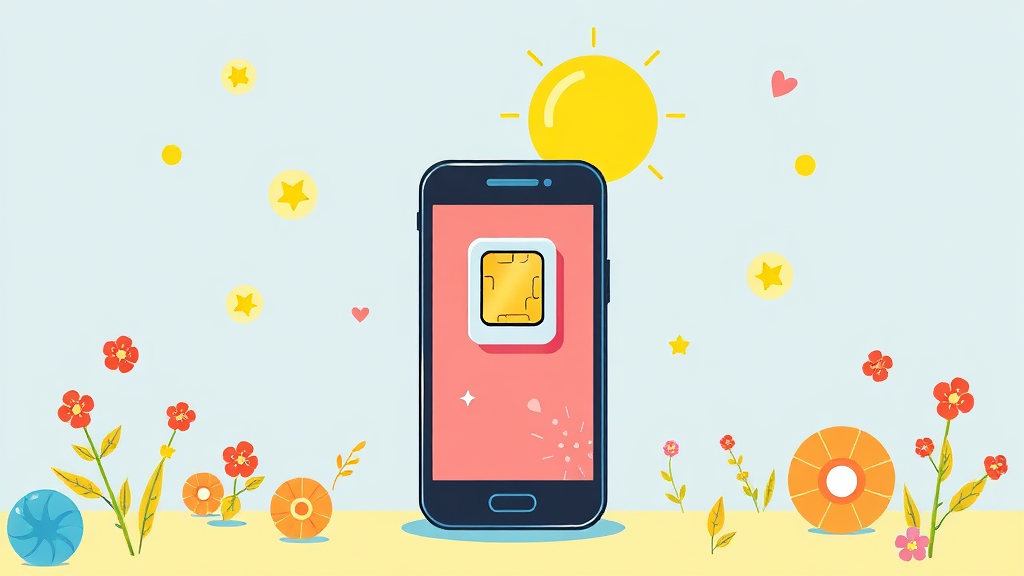 유심 교체 전, 이것만은 꼭! (illustration 스타일)