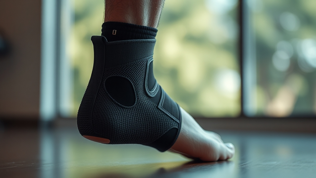 발목보호대 선택 시 고려사항 (realistic 스타일)