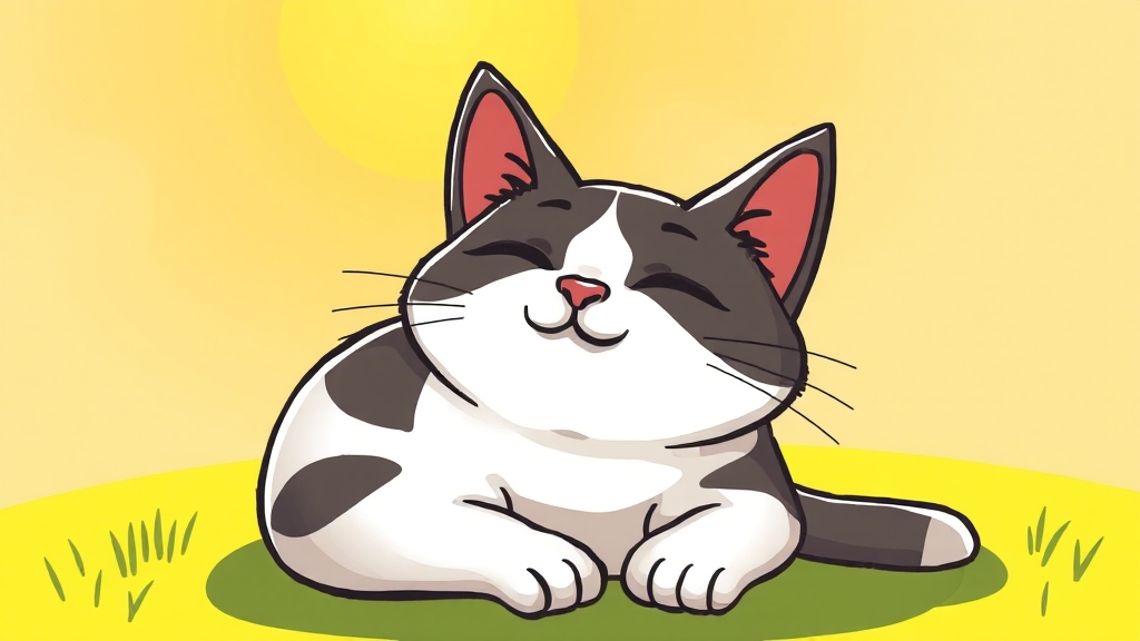 고양이 골골송이란? (cartoon 스타일)