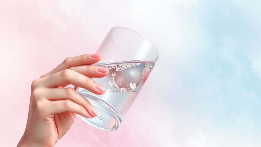 리포좀 글루타치온 섭취 방법 (watercolor 스타일)