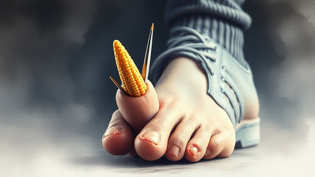 티눈, 도대체 뭘까요? (watercolor 스타일)