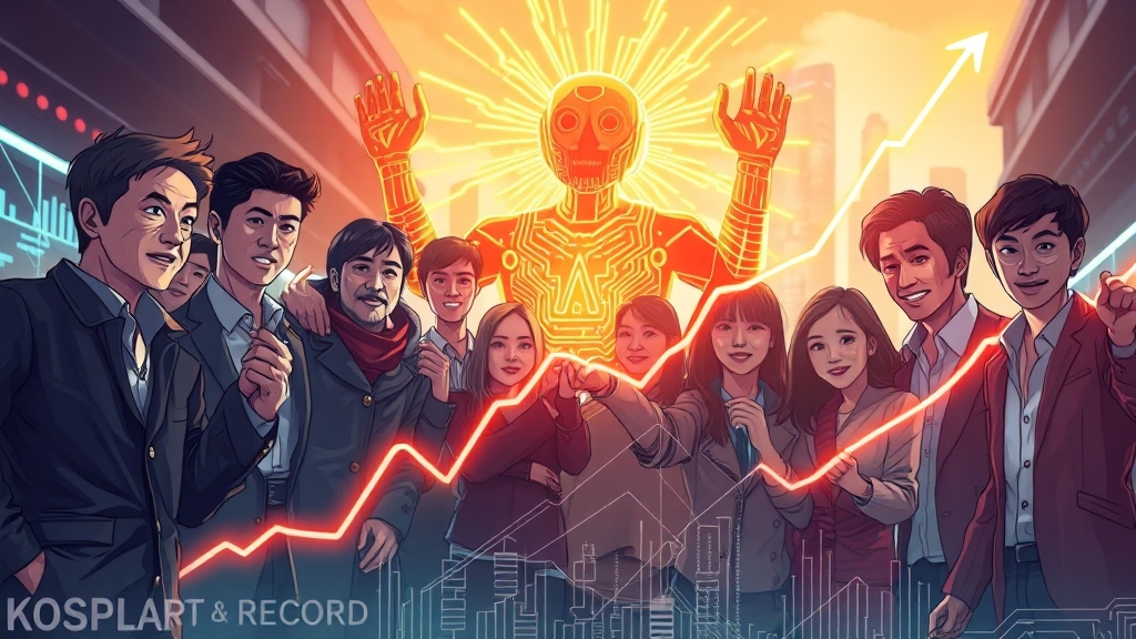최근 코스피 시장 동향 (illustration 스타일)