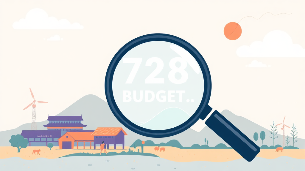 주요 예산 항목 및 분야별 지원 (illustration 스타일)