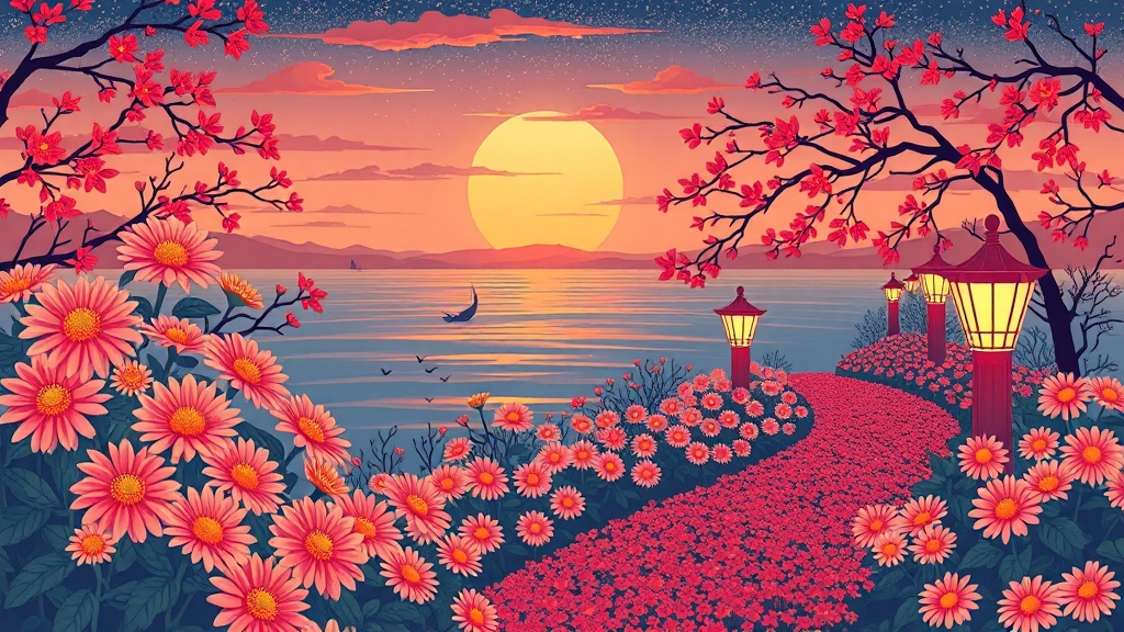 축제 기간 및 장소 (illustration 스타일)