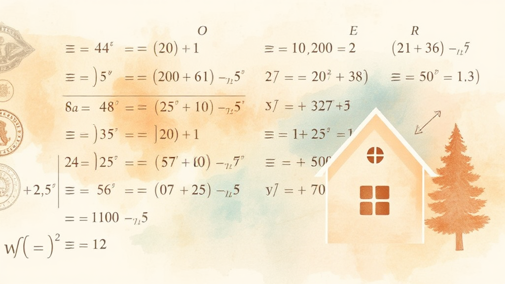 1주택자 전세대출 한도 계산법 (watercolor 스타일)