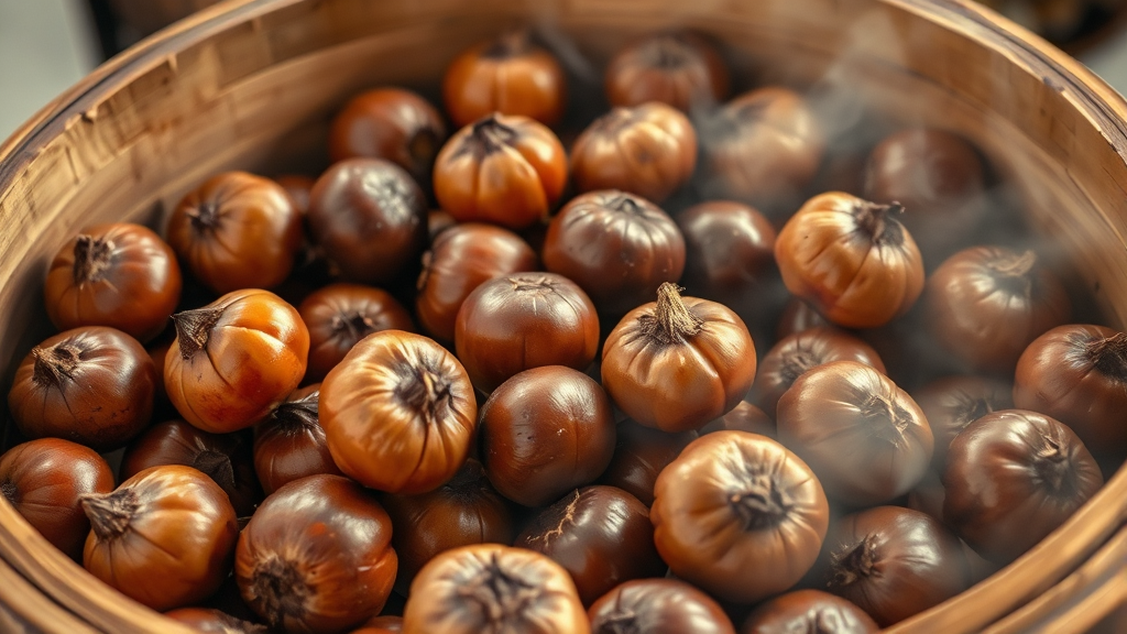 찜기 밤 찌는법