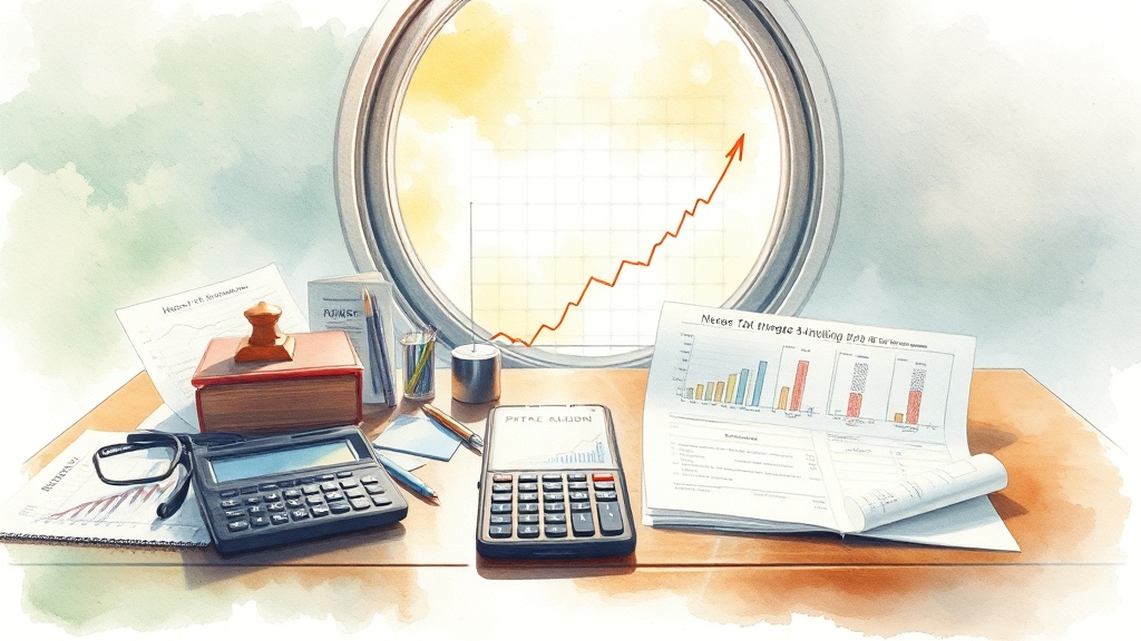 이자소득 세금 계산 및 절세 전략 (watercolor 스타일)