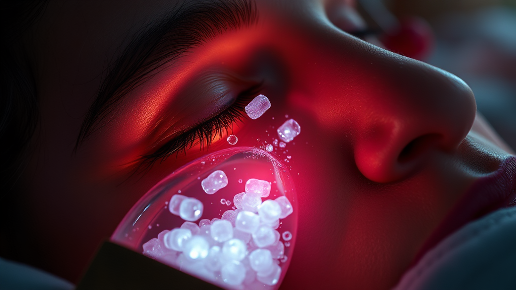 수면의 질과 노화 (realistic 스타일)