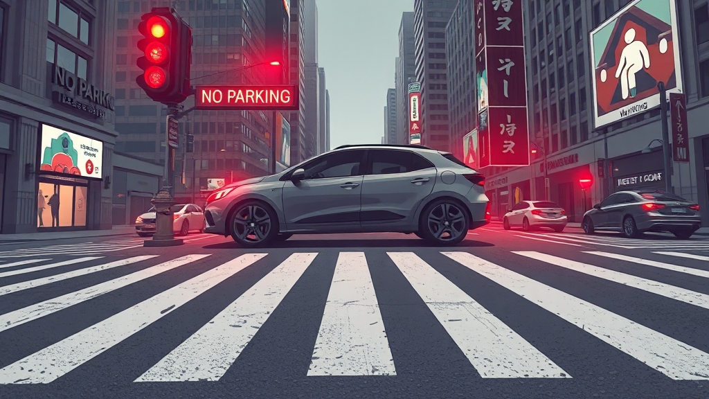 불법주차 신고 대상 (illustration 스타일)