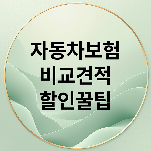 자동차보험
비교견적
할인꿀팁 (자동차보험 비교)