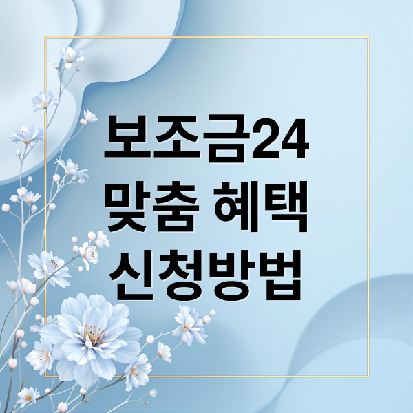 보조금24
맞춤 혜택
신청방법 (지자체 지원금 보조금24 검색)