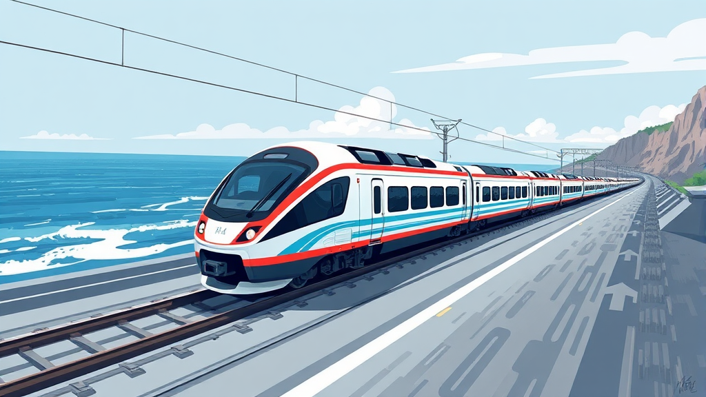 KTX 확장 및 증편 계획 (illustration 스타일)