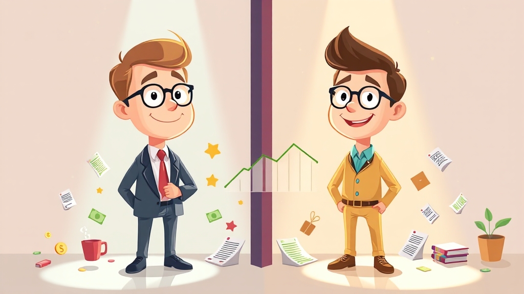 대출 규제, 1금융 vs 2금융? (cartoon 스타일)