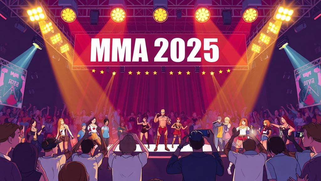 MMA 2025, 누가 나올까? (cartoon 스타일)