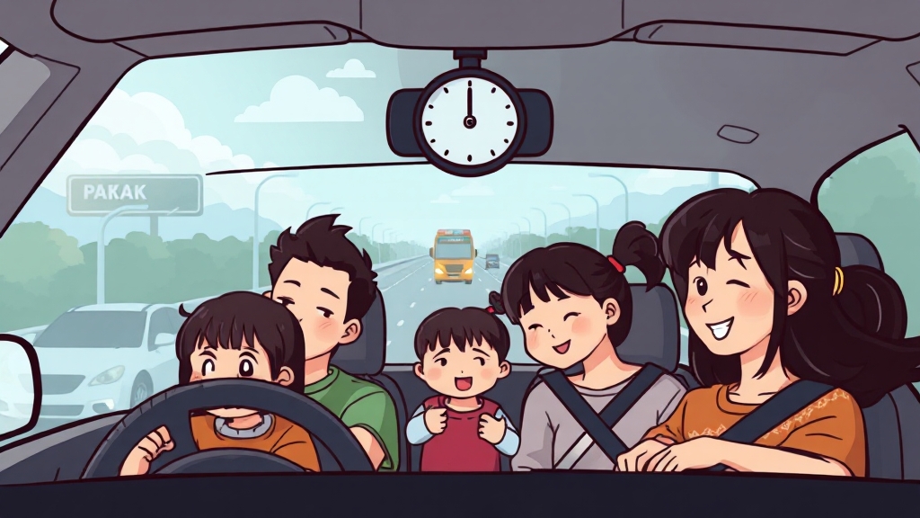 귀성/귀경 출발 시간 분석 (cartoon 스타일)