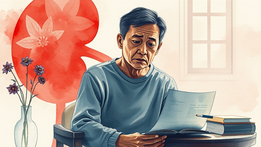 신장암 기본 이해와 특징 (watercolor 스타일)