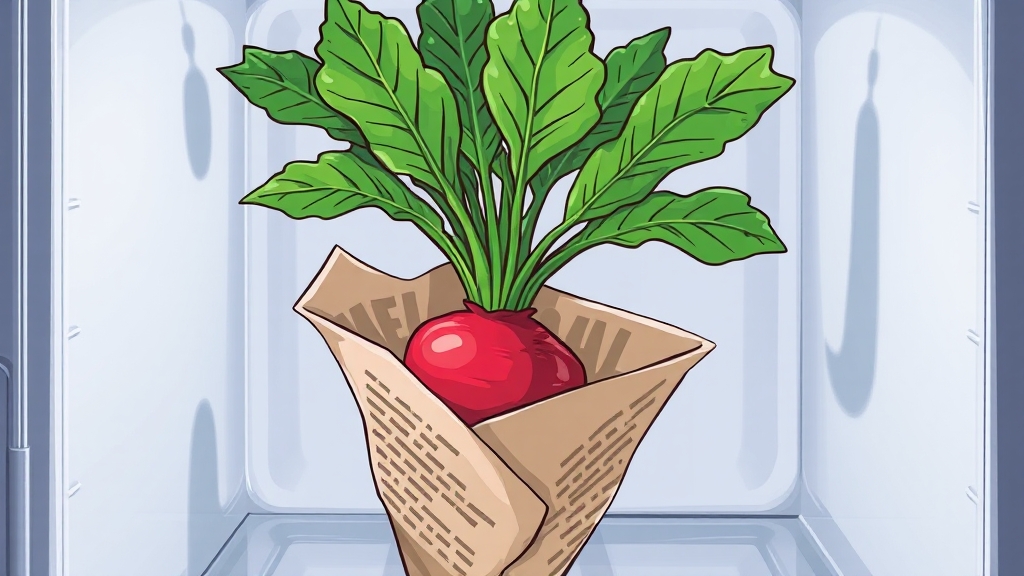 무 손질 및 보관법 (cartoon 스타일)