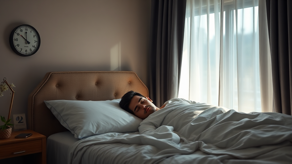 최적의 수면 환경 만들기: 온도, 습도, 빛 조절의 중요성 (realistic 스타일)