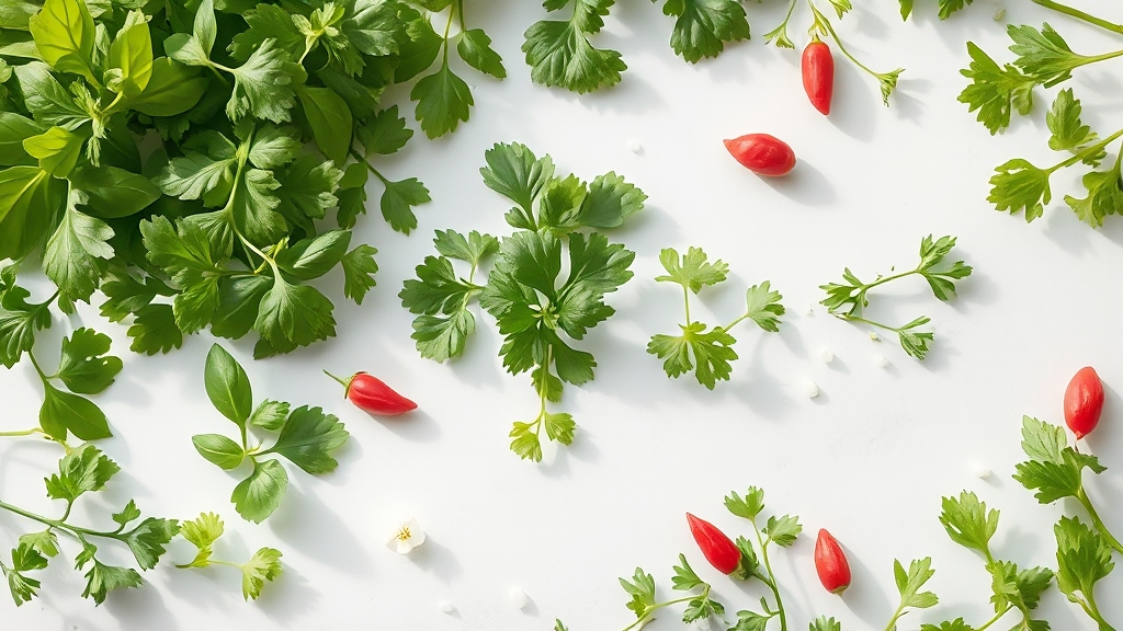 5월 제철 나물, 건강한 식탁 완성! (illustration 스타일)