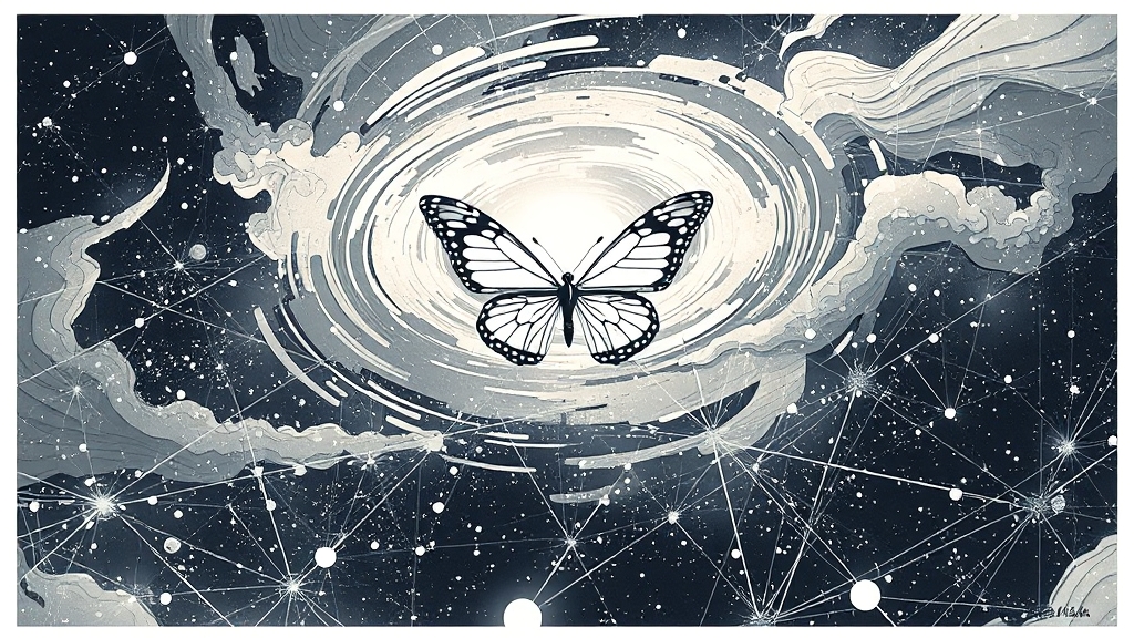 삶과 우주, 카오스 이론으로 보다 (illustration 스타일)