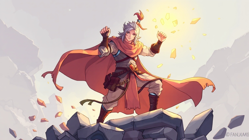 캐릭터 획득 및 육성 (illustration 스타일)