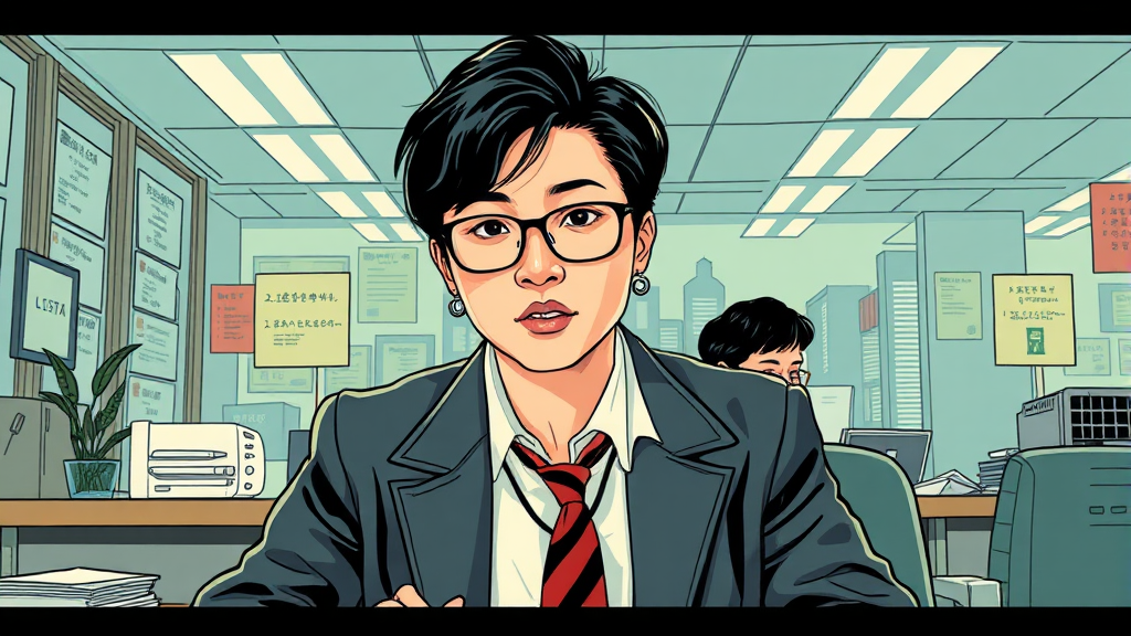 스토리 및 핵심 주제 (illustration 스타일)