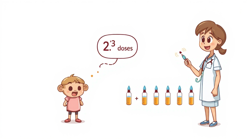 접종 일정 및 주의사항 (illustration 스타일)