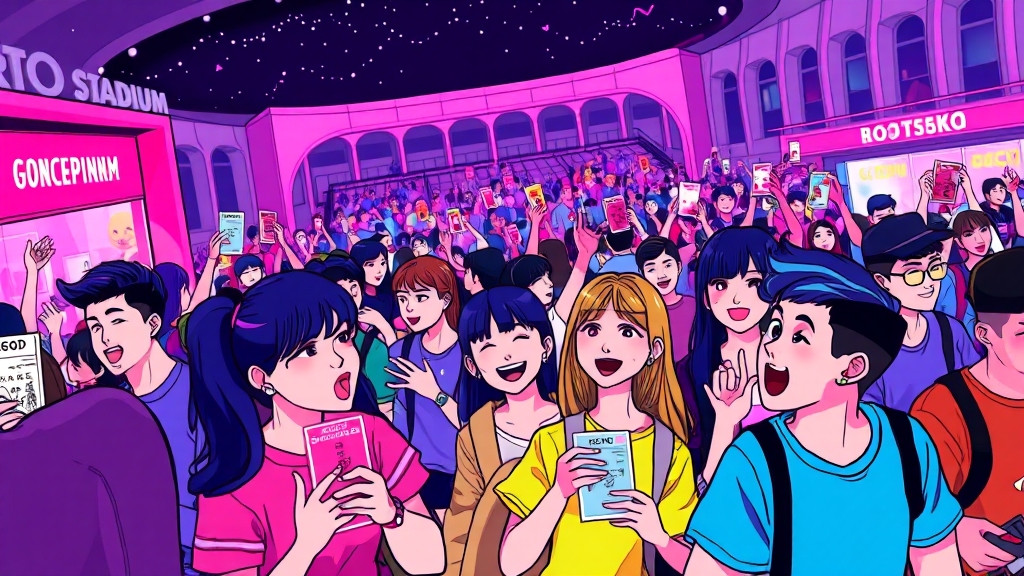 콘서트 당일 현장 가이드 (cartoon 스타일)