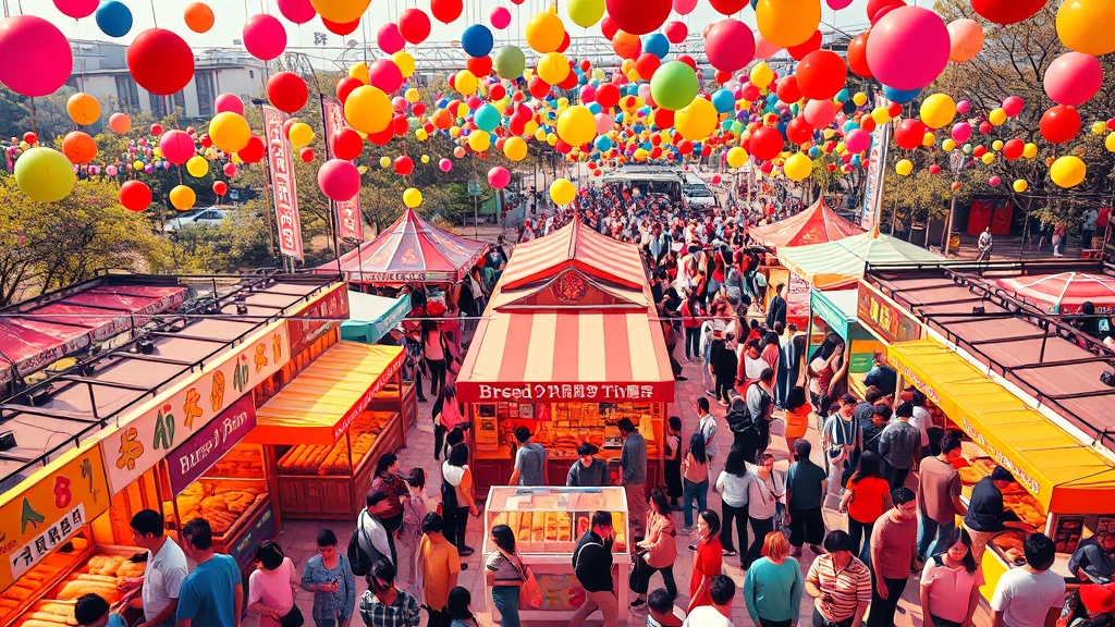 축제 개요: 언제 어디서 열리나요? (popart 스타일)