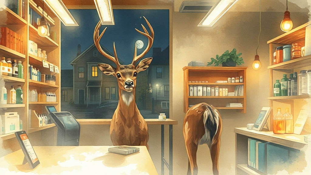 심야 약국 이용 시 유의사항 (watercolor 스타일)