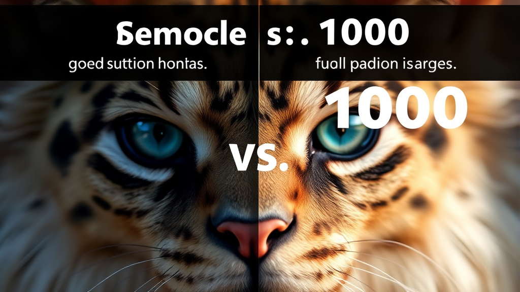 무료 vs 유료 버전 비교 (realistic 스타일)