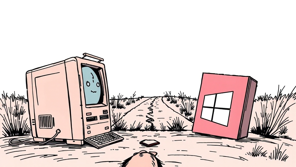 업그레이드 불가 시 대안 (illustration 스타일)