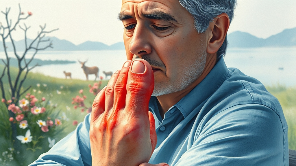 통풍이란 무엇일까요? (watercolor 스타일)