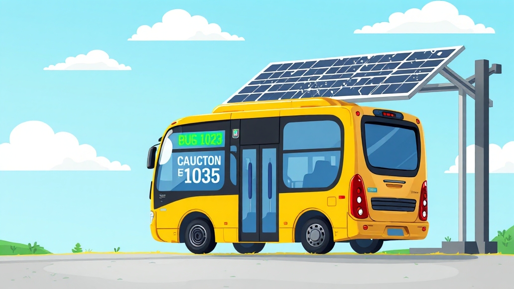 태양광 버스정보안내기 (cartoon 스타일)