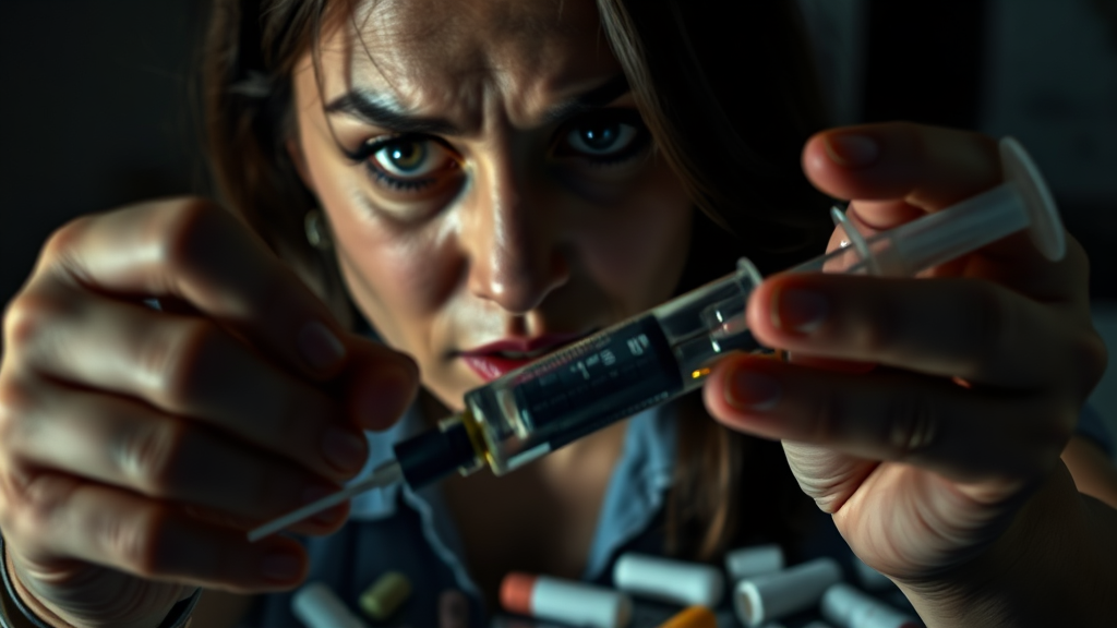 불법 의료 행위 상세 내용 (realistic 스타일)