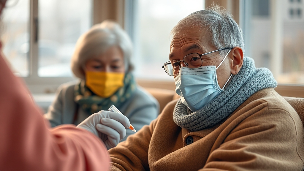 코로나19 백신 동시 접종 가능 여부 (realistic 스타일)