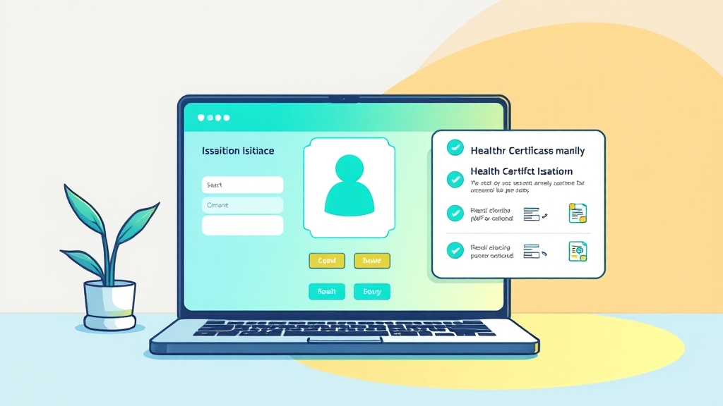 인터넷 발급, 이렇게 쉬워요! (cartoon 스타일)